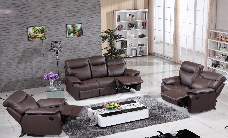 Leicester 3 Seater Leather Sofa